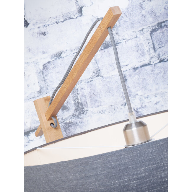 Good&Mojo Vloerlamp Andes bamboe eco linnen green forest