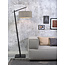 Good&Mojo Vloerlamp Andes bamboe zwart eco linnen donker