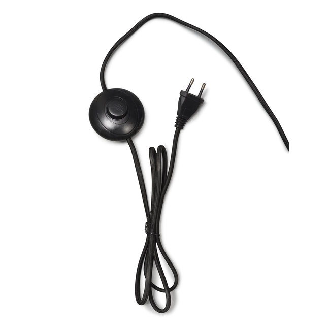 Good&Mojo Vloerlamp Andes bamboe zwart eco linnen wit