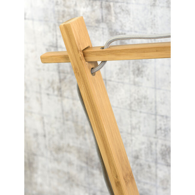 Good&Mojo Tafellamp Andes bamboe eco linnen licht