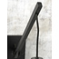 Good&Mojo Wandlamp Andes bamboe zwart Kap eco linnen wit S