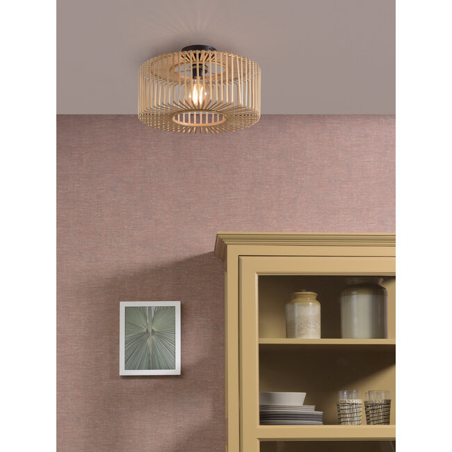 Good&Mojo Plafonniere Bromo bamboe Ø 40 x 18 cm naturel S