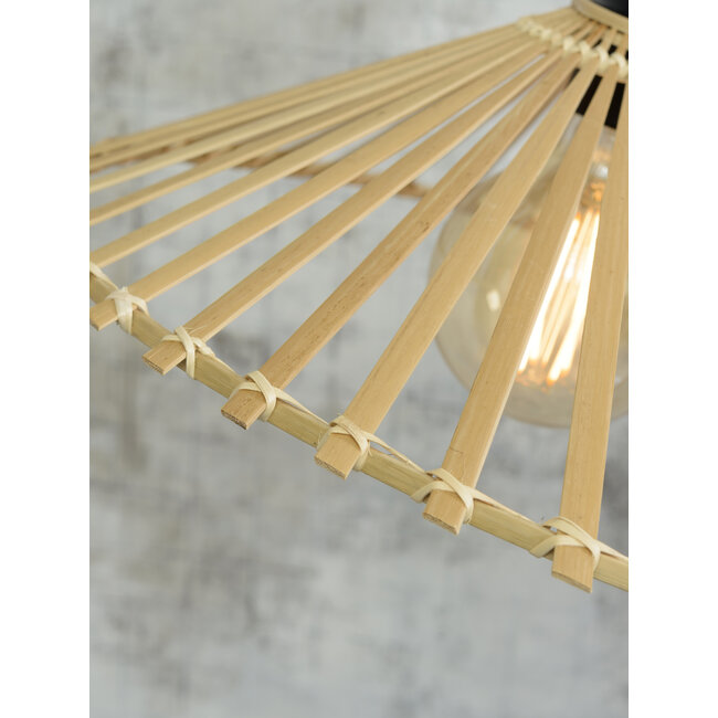 Good&Mojo Hanglamp Bromo bamboe asymm. Ø 50 cm naturel M