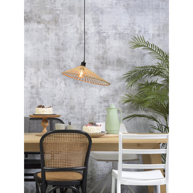 Good&Mojo Hanglamp Bromo bamboe asymm. Ø 50 cm naturel M