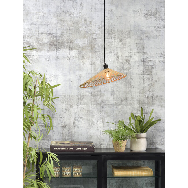 Good&Mojo Hanglamp Bromo bamboe asymm. Ø 50 cm naturel M