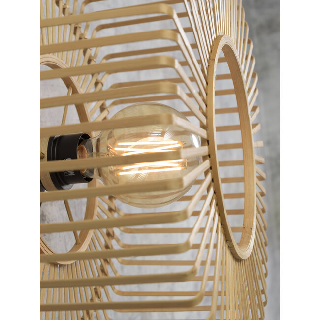 Good&Mojo Wandlamp Bromo bamboe Ø 40 naturel S