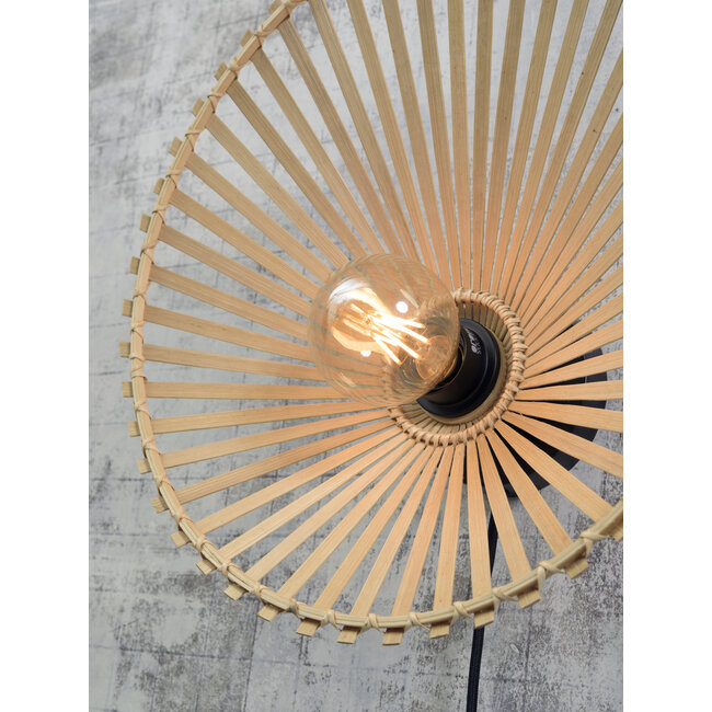 Good&Mojo Wandlamp Bromo bamboe asymm. Ø 60 naturel L