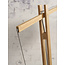 Good&Mojo Vloerlamp Cango bamboe naturel L 207cm kap Ø 60 zwart