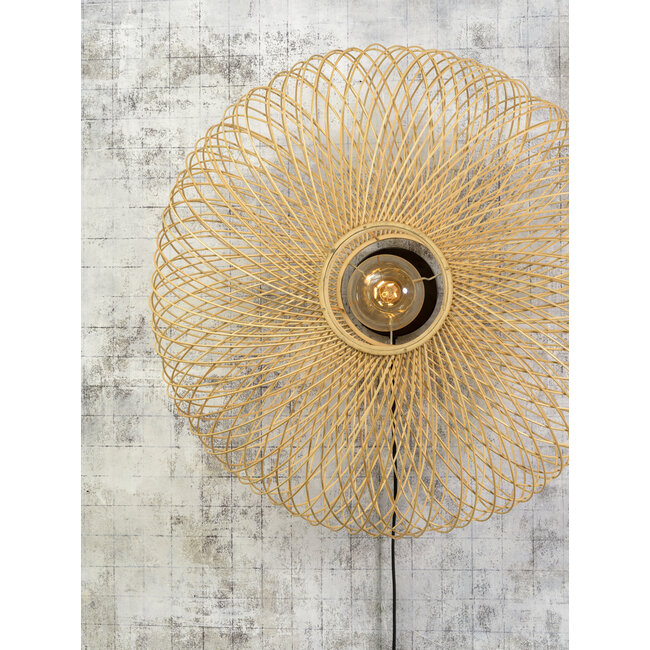 Good&Mojo Wandlamp Cango bamboe ellips dia.60x25cm naturel