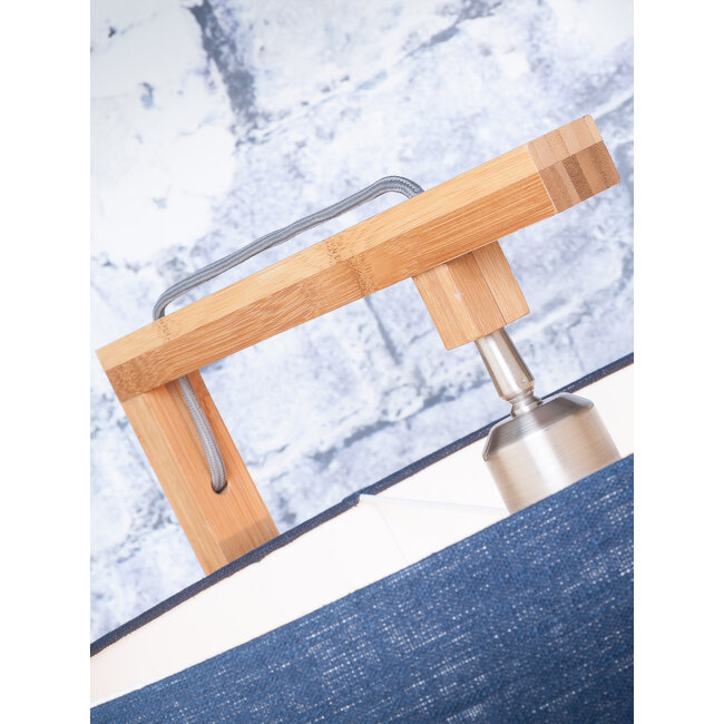 Good&Mojo Vloerlamp Himalaya bamboe eco linnen wit