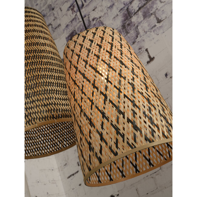 Good&Mojo Hanglamp Kalimantan bamboe/taps Ø34 S