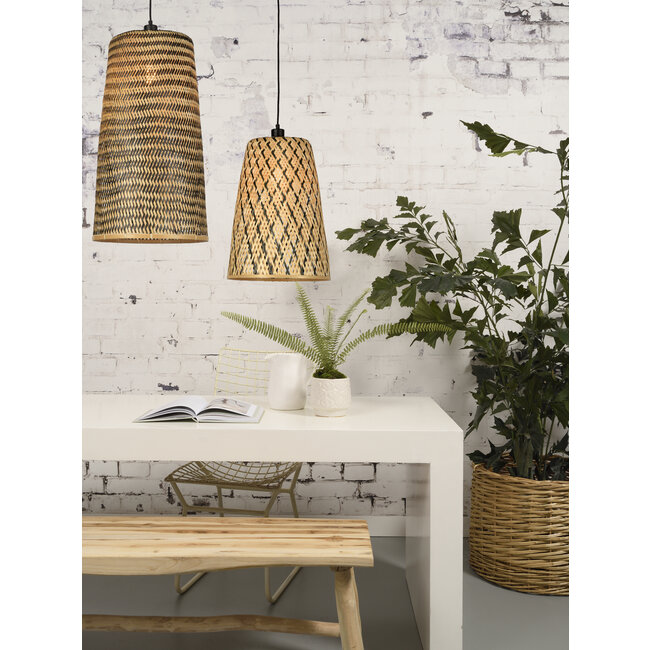 Good&Mojo Hanglamp Kalimantan bamboe/taps Ø37 L