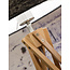 Good&Mojo Vloerlamp bamboe 5-poot Kilimanjaro h.160cm/kap 60x30cm eco linnen donkergrijs
