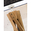 Good&Mojo Tafellamp bamboe 5-poot Kilimanjaro h.59cm/kap 32x20cm eco linnen wit