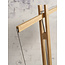 Good&Mojo Vloerlamp Montblanc bamboe kap 60x30cm eco linnen donker