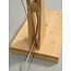 Good&Mojo Vloerlamp Montblanc bamboe kap 60x30cm eco linnen lichtgrijs