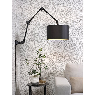 its about RoMi Wand-/hanglamp ijzer/stof Amsterdam zwart L