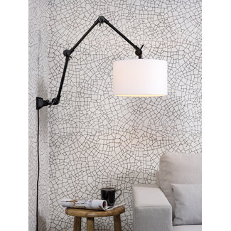 its about RoMi Wand-/hanglamp ijzer/stof Amsterdam wit L