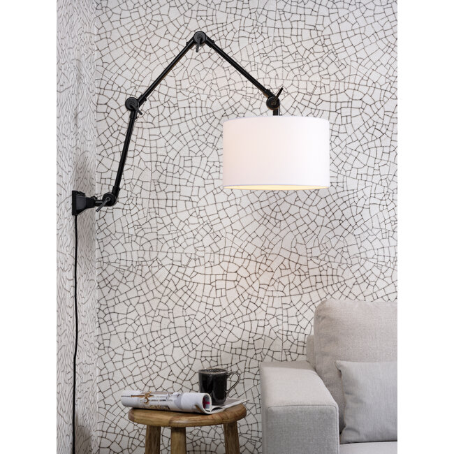 its about RoMi Wand-/hanglamp ijzer/stof Amsterdam wit L