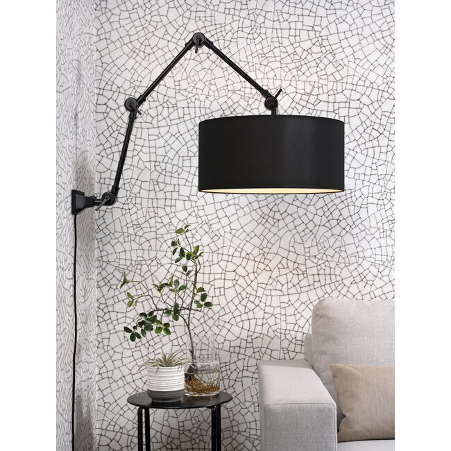 its about RoMi Wand-/hanglamp ijzer/stof Amsterdam zwart L