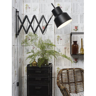 it's about RoMi Wandlamp ijzer Belfast mat zwart