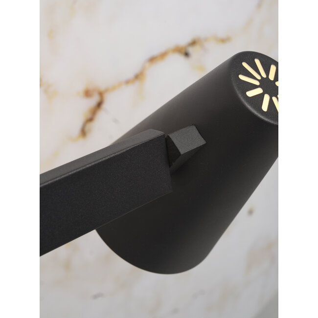 it's about RoMi Wandlamp ijzer Biarritz lange arm zwart