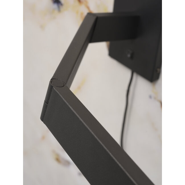 it's about RoMi Wandlamp ijzer Biarritz lange arm zwart