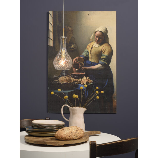 it's about RoMi Hanglamp glas Brussels Ø 14 transparant/goud druppel