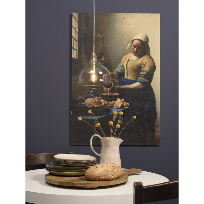 it's about RoMi Hanglamp glas Brussels Ø 20 transparant/goud rond