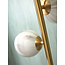 its about RoMi Voerlamp glas/ijzer Carrara 3-bol wit marmerprint/goud