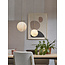 its about RoMi Hanglamp glas/ijzer Carrara bol wit marmerprint/goud  S