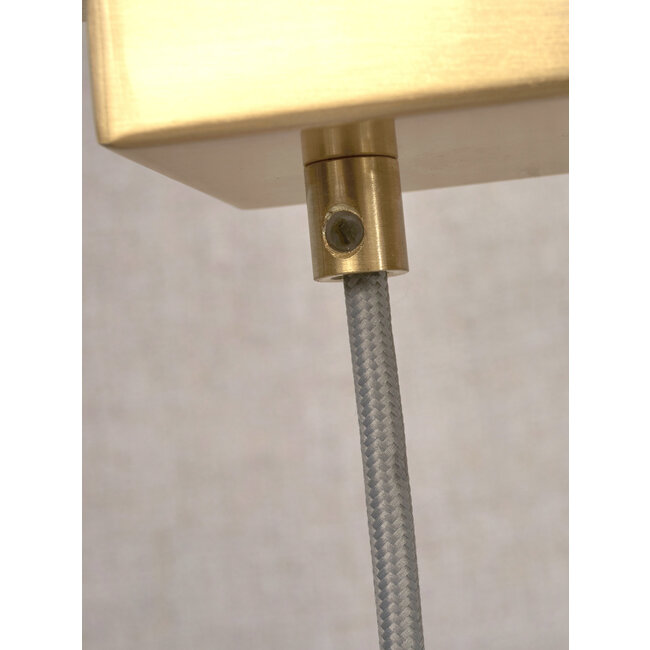 it's about RoMi Hanglamp glas/ijzer Carrara 6-bollen wit marmerprint/goud