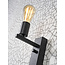 its about RoMi Wandlamp ijzer Florence met plank+usb incl.dimmer zwart