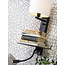 its about RoMi Wandlamp ijzer Florence plank+usb+leeslamp 15000hrs incl. dimmer l. linnen