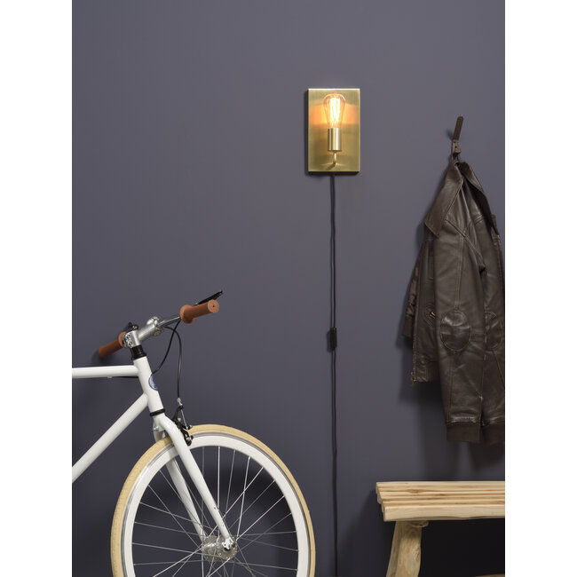 it's about RoMi Wandlamp ijzer Madrid 15xh.25cm goud L