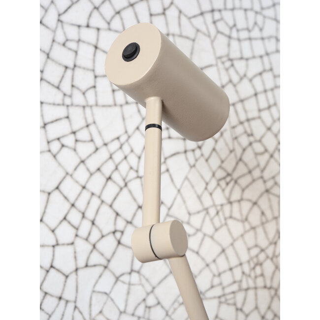 it's about RoMi Vloerlamp ijzer Montreux LED 5W/tube h.11x55cm zand