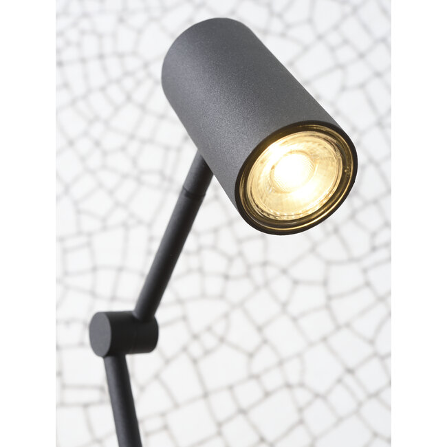 it's about RoMi Tafellamp ijzer Montreux LED 5W/tube h.11x55cm zwart