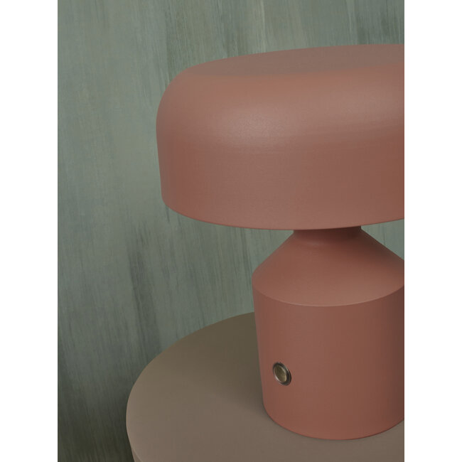 it's about RoMi Tafellamp ijzer Porto h.30x25cm kap Ø25 terra