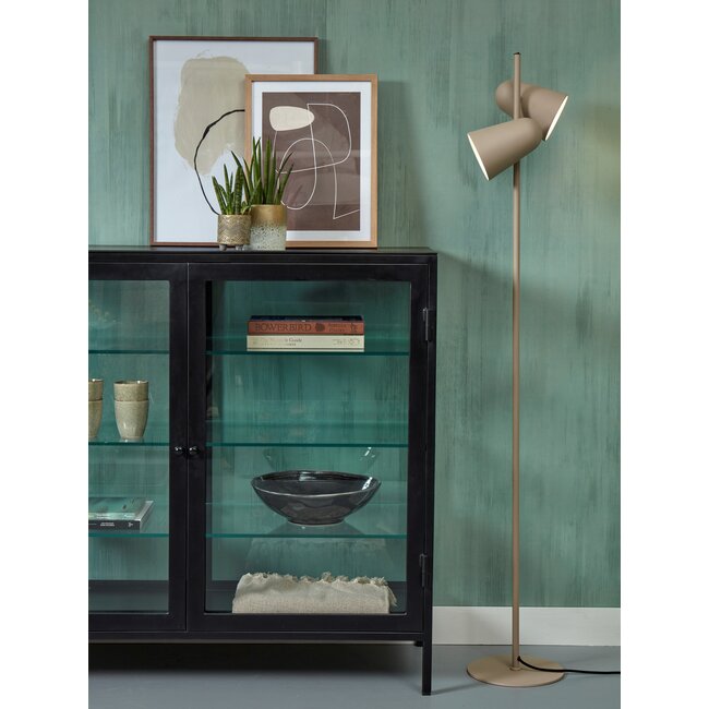 it's about RoMi Vloerlamp ijzer Salamanca 2 kappen h.145 kap Ø16 zand