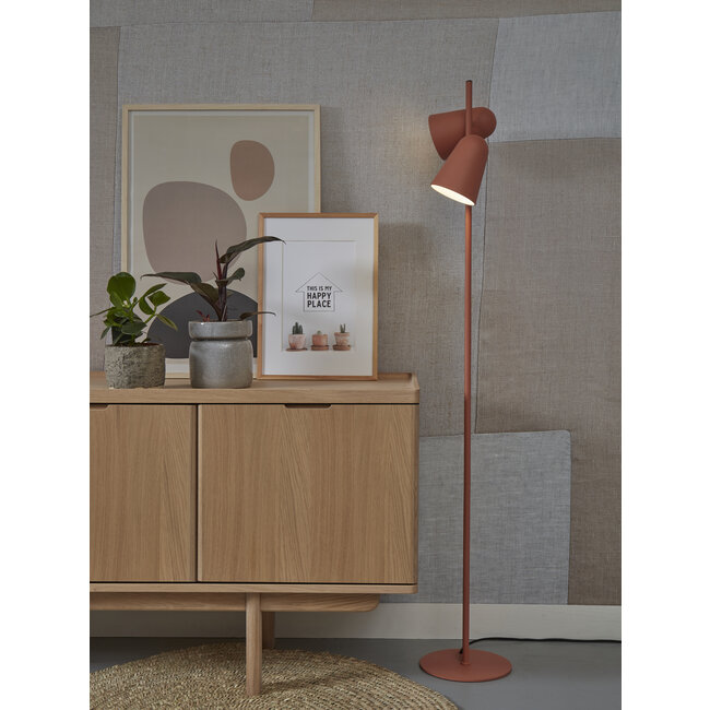 it's about RoMi Vloerlamp ijzer Salamanca 2 kappen h.145 kap Ø16 terra