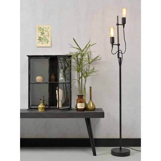 it's about RoMi Vloerlamp ijzer Seattle h.152 verstelbaar zwart
