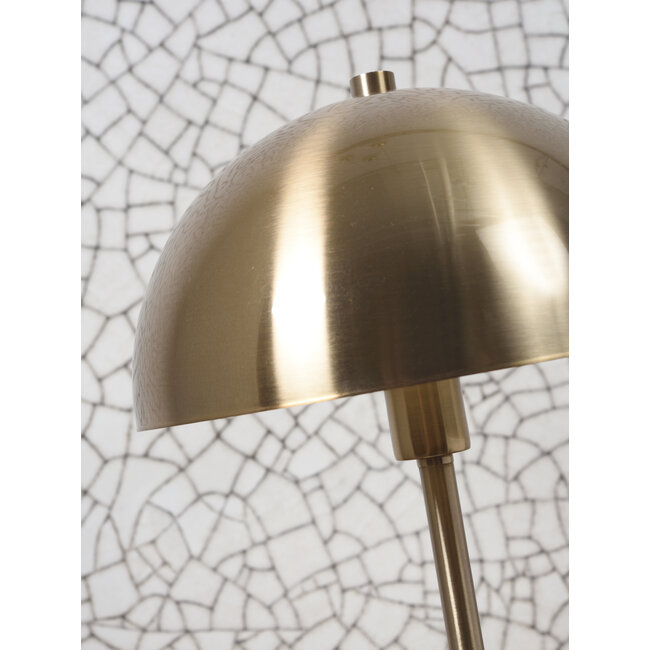 it's about RoMi Vloerlamp ijzer/marmer Toulouse kap Ø40 goud