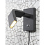 its about RoMi Wandlamp ijzer Zurich LED 5W/25000hrs h.14cm incl. dimmer zwart