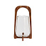 Light en Living Windlicht Ø26x48 cm ANOSY glas helder+hout naturel