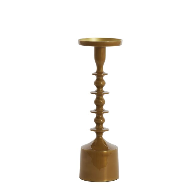 Light en Living Kandelaar Ø11x35,5 cm MERAKO glanzend okergeel goud