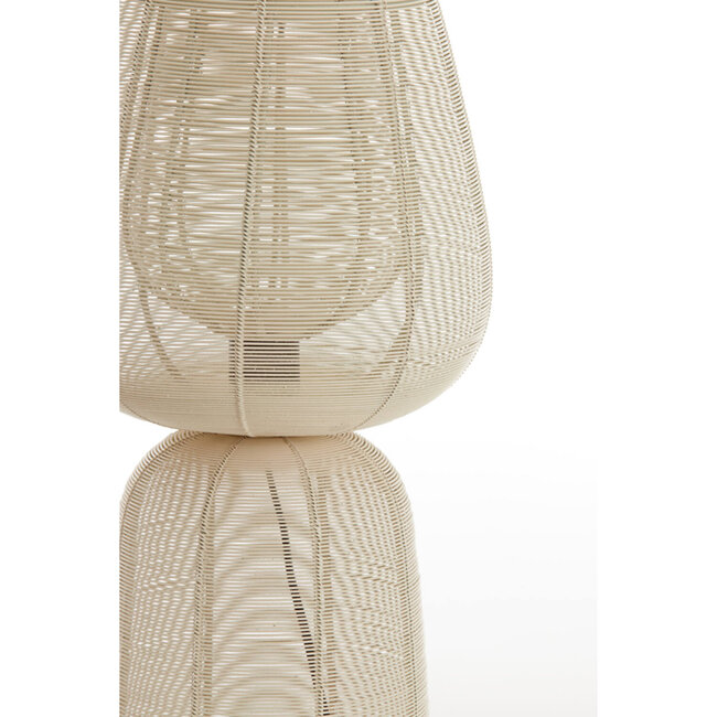 Light en Living Tafellamp Ø24x54 cm ABOSO crème