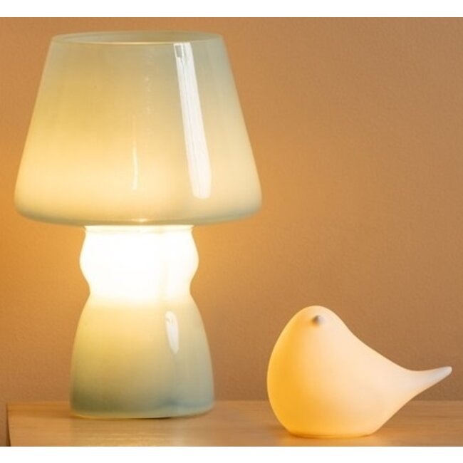 Present Time Led lamp Statue Fat bird sitting