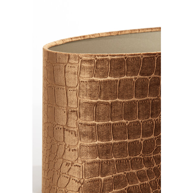 Light en Living Kap ovaal recht smal 45-21-22 cm PRAYA  bruin