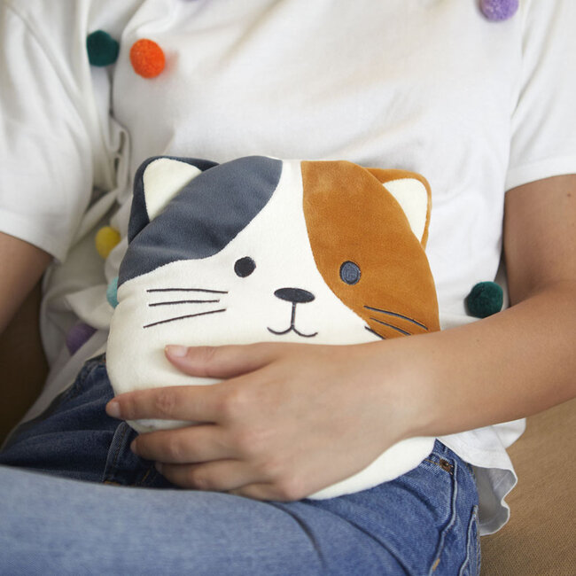 Balvi Pittenzak kussen Kitty multicolor