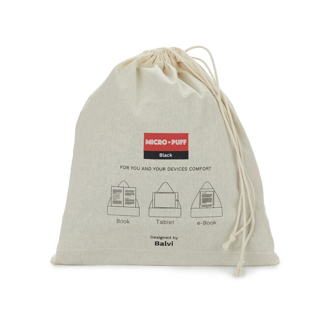 Balvi Tablethouder Micro Puff zwart